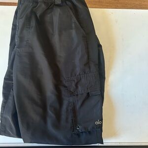 Alo Black Cargo Shorts